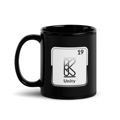 The K Element Black Glossy Mug KimUnity Soulutions 