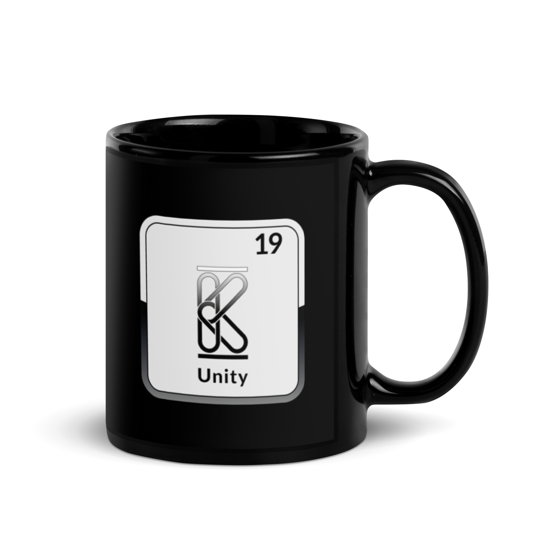 The K Element Black Glossy Mug KimUnity Soulutions 