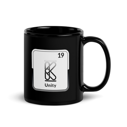 The K Element Black Glossy Mug KimUnity Soulutions 