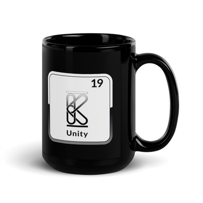 The K Element Black Glossy Mug KimUnity Soulutions 